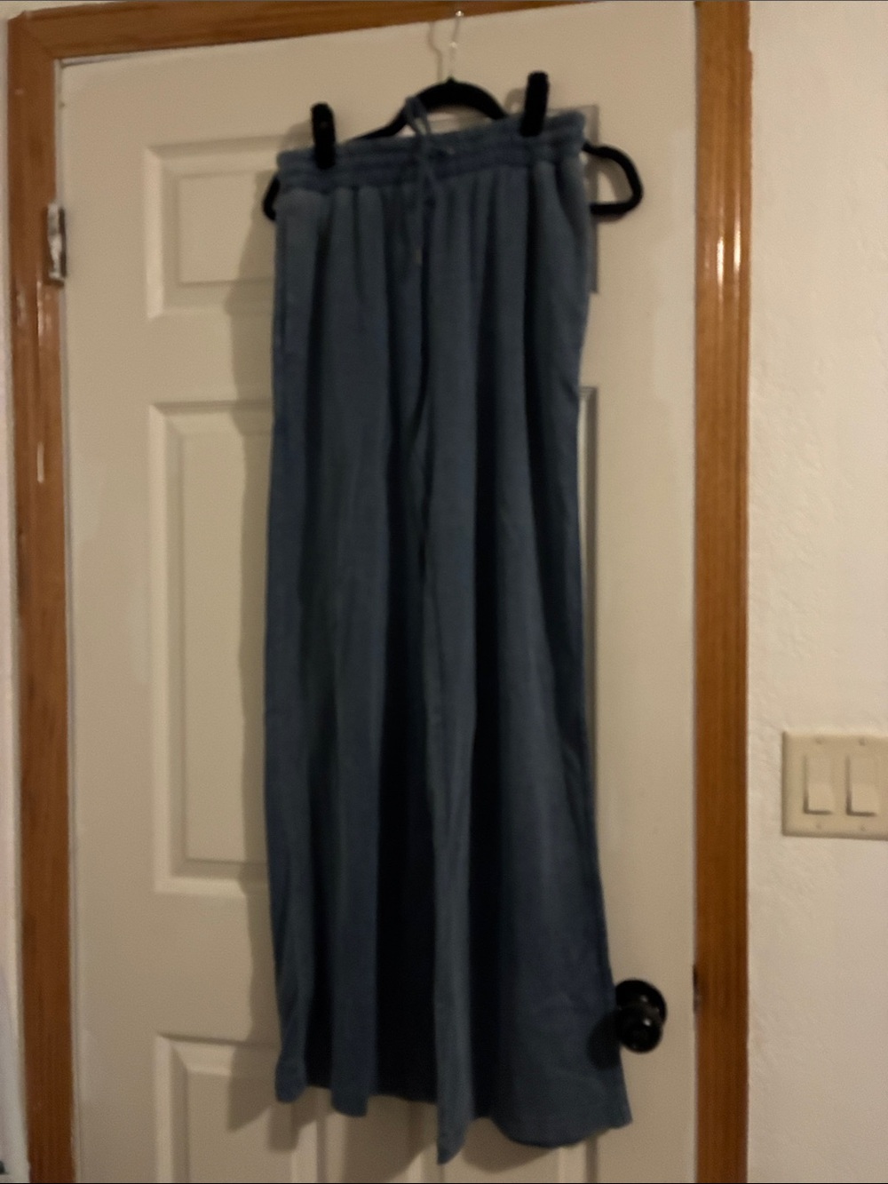 Splendid Wide-Leg Indigo Blue Jogger Pants